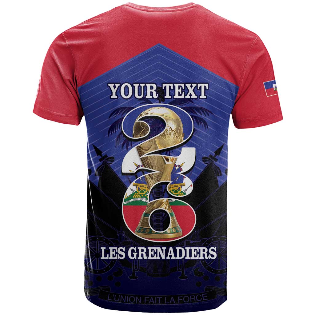 Personalized Les Grenadiers Haiti Football T Shirt 2026 Nou Retounen Blue Version - Wonder Print Shop