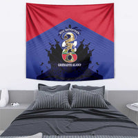 Les Grenadiers Haiti Football Tapestry 2026 Nou Retounen Blue Version - Wonder Print Shop
