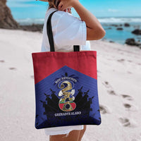 Les Grenadiers Haiti Football Tote Bag 2026 Nou Retounen Blue Version - Wonder Print Shop