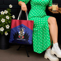 Les Grenadiers Haiti Football Tote Bag 2026 Nou Retounen Blue Version - Wonder Print Shop