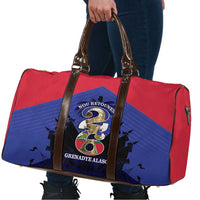 Les Grenadiers Haiti Football Travel Bag 2026 Nou Retounen Blue Version - Wonder Print Shop