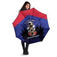 Les Grenadiers Haiti Football Umbrella 2026 Nou Retounen Blue Version - Wonder Print Shop