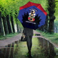 Les Grenadiers Haiti Football Umbrella 2026 Nou Retounen Blue Version - Wonder Print Shop