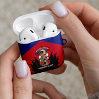 Les Grenadiers Haiti Football AirPods Case 2026 Nou Retounen Red Version - Wonder Print Shop