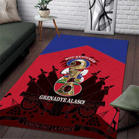 Les Grenadiers Haiti Football Area Rug 2026 Nou Retounen Red Version - Wonder Print Shop