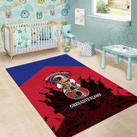 Les Grenadiers Haiti Football Area Rug 2026 Nou Retounen Red Version - Wonder Print Shop