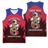 Personalized Les Grenadiers Haiti Football Basketball Jersey 2026 Nou Retounen Red Version - Wonder Print Shop