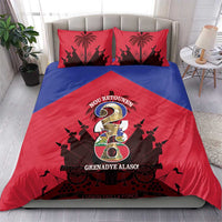 Les Grenadiers Haiti Football Bedding Set 2026 Nou Retounen Red Version - Wonder Print Shop
