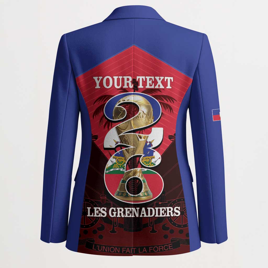 Personalized Les Grenadiers Haiti Football Blazer 2026 Nou Retounen Red Version - Wonder Print Shop