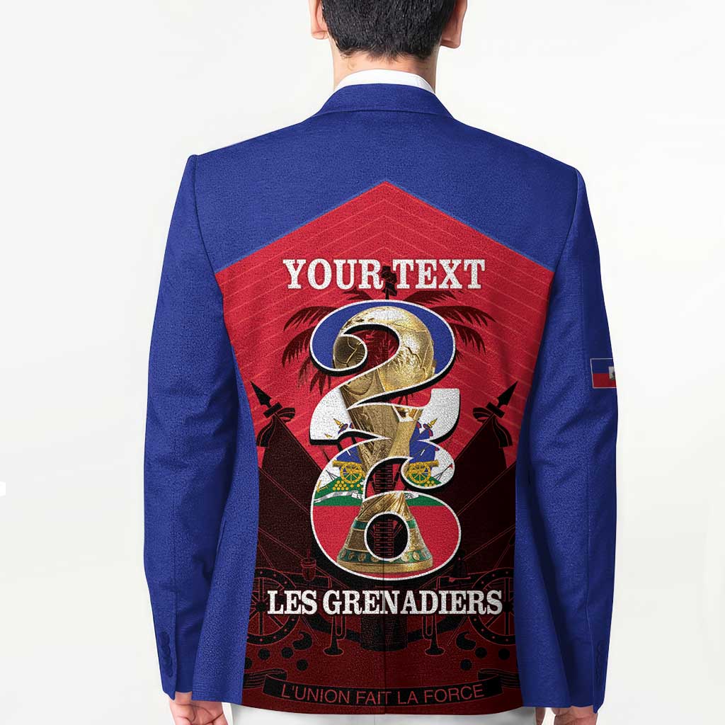 Personalized Les Grenadiers Haiti Football Blazer 2026 Nou Retounen Red Version - Wonder Print Shop