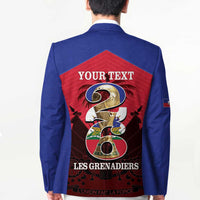 Personalized Les Grenadiers Haiti Football Blazer 2026 Nou Retounen Red Version - Wonder Print Shop