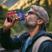 Personalized Les Grenadiers Haiti Football 4 in 1 Can Cooler Tumbler 2026 Nou Retounen Red Version - Wonder Print Shop