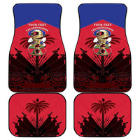 Personalized Les Grenadiers Haiti Football Car Mats 2026 Nou Retounen Red Version - Wonder Print Shop