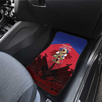 Personalized Les Grenadiers Haiti Football Car Mats 2026 Nou Retounen Red Version - Wonder Print Shop