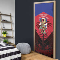 Personalized Les Grenadiers Haiti Football Door Cover 2026 Nou Retounen Red Version - Wonder Print Shop