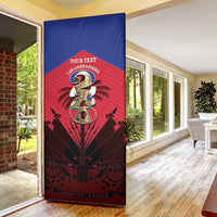Personalized Les Grenadiers Haiti Football Door Cover 2026 Nou Retounen Red Version - Wonder Print Shop