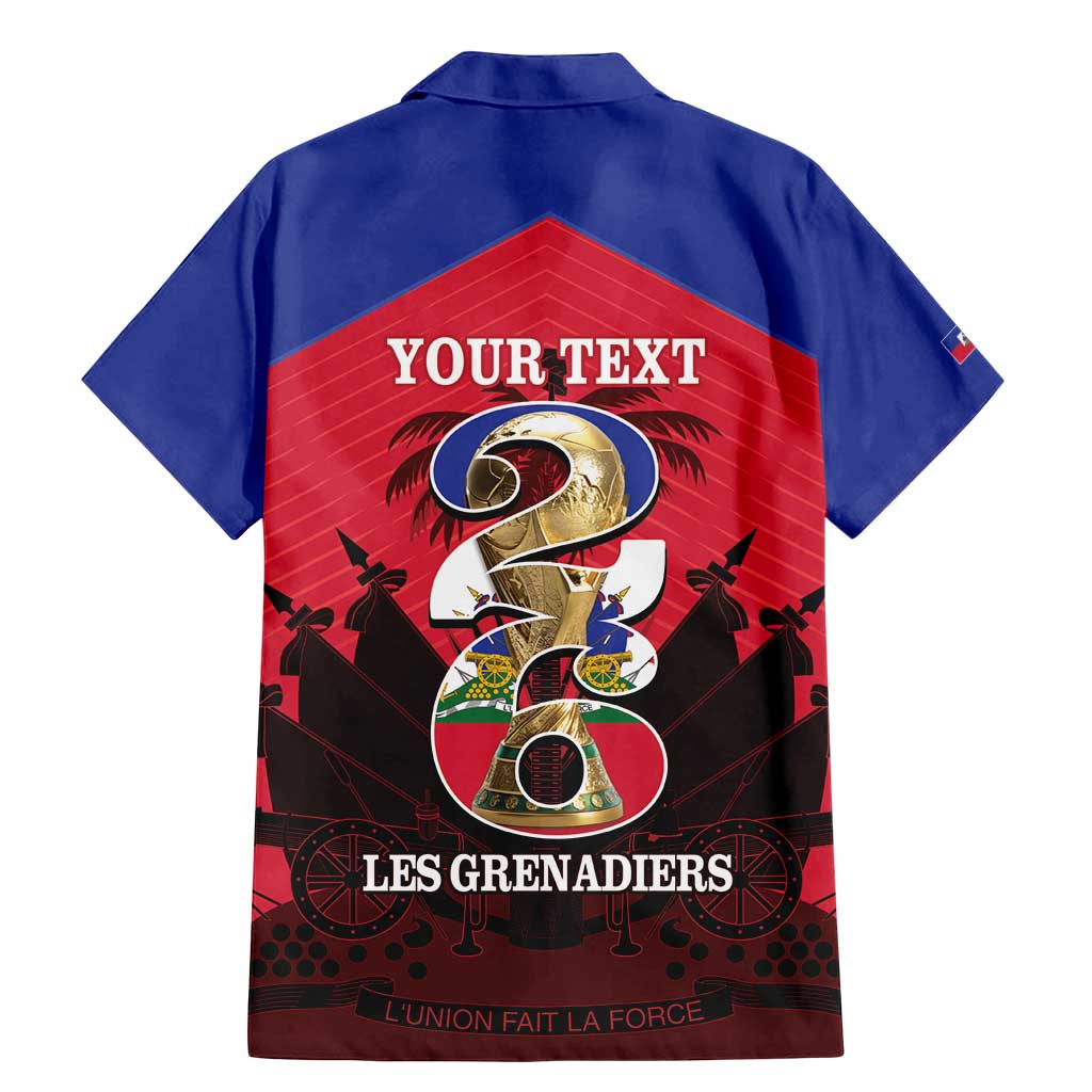 Personalized Les Grenadiers Haiti Football Family Matching Mermaid Dress and Hawaiian Shirt 2026 Nou Retounen Red Version - Wonder Print Shop