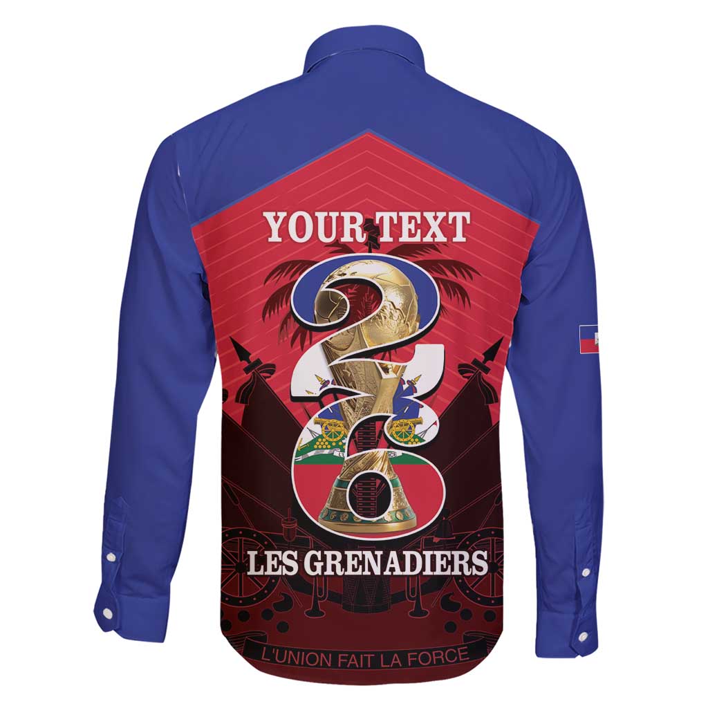 Personalized Les Grenadiers Haiti Football Family Matching Short Sleeve Bodycon Dress and Hawaiian Shirt 2026 Nou Retounen Red Version - Wonder Print Shop