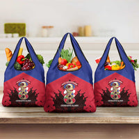 Les Grenadiers Haiti Football Grocery Bag 2026 Nou Retounen Red Version - Wonder Print Shop