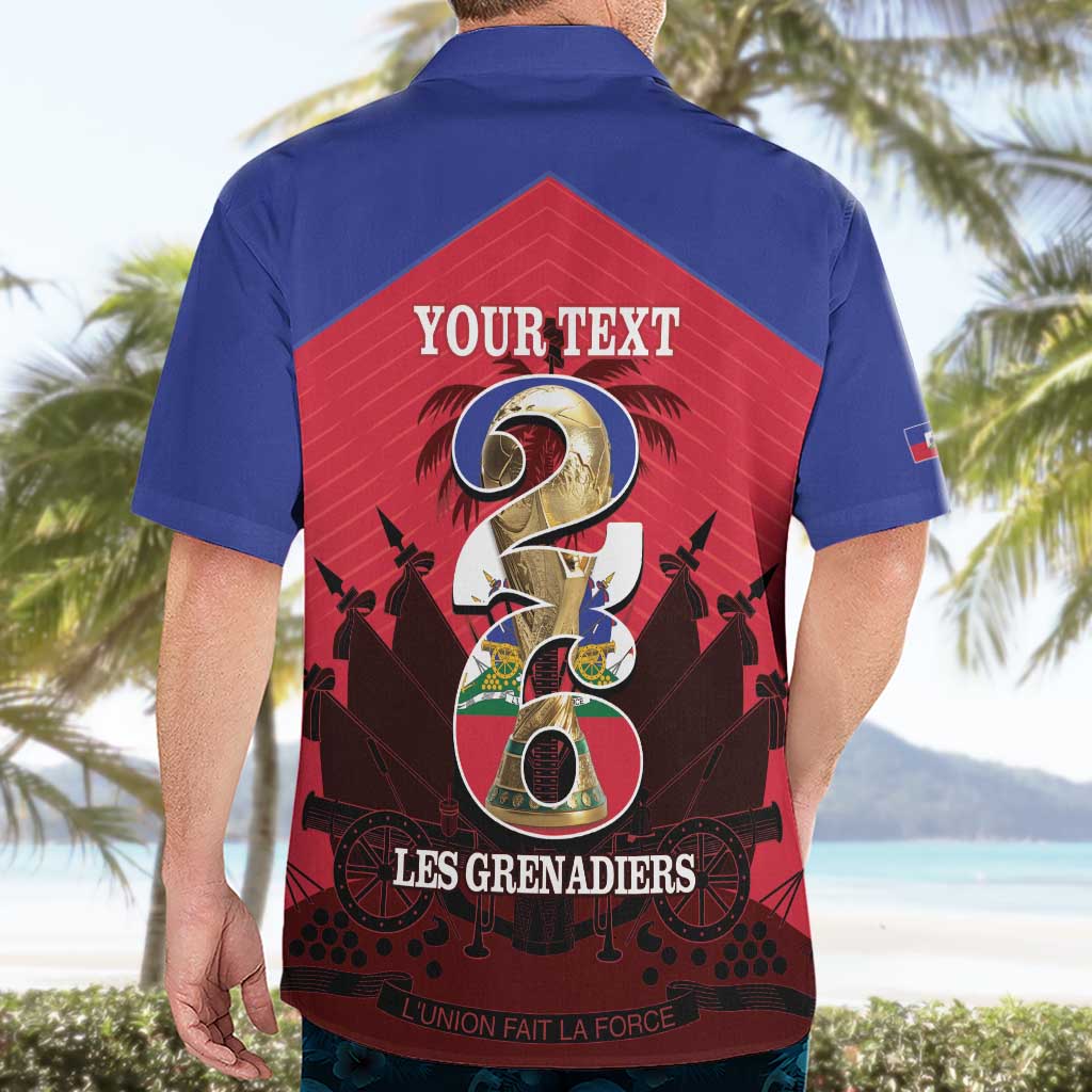 Personalized Les Grenadiers Haiti Football Hawaiian Shirt 2026 Nou Retounen Red Version - Wonder Print Shop