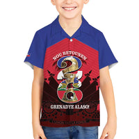 Personalized Les Grenadiers Haiti Football Hawaiian Shirt 2026 Nou Retounen Red Version - Wonder Print Shop