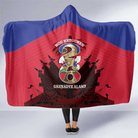 Les Grenadiers Haiti Football Hooded Blanket 2026 Nou Retounen Red Version - Wonder Print Shop