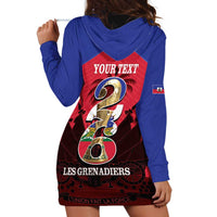 Personalized Les Grenadiers Haiti Football Hoodie Dress 2026 Nou Retounen Red Version - Wonder Print Shop
