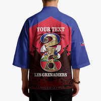 Personalized Les Grenadiers Haiti Football Kimono 2026 Nou Retounen Red Version - Wonder Print Shop