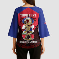 Personalized Les Grenadiers Haiti Football Kimono Sleeve Blouse 2026 Nou Retounen Red Version - Wonder Print Shop