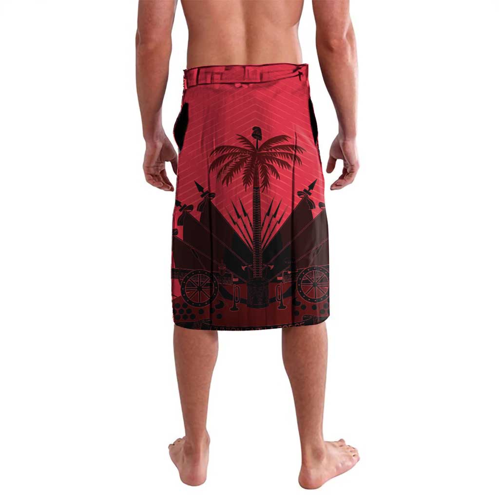 Personalized Les Grenadiers Haiti Football Lavalava 2026 Nou Retounen Red Version - Wonder Print Shop