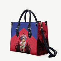 Les Grenadiers Haiti Football Leather Bag 2026 Nou Retounen Red Version - Wonder Print Shop