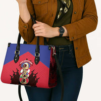 Les Grenadiers Haiti Football Leather Bag 2026 Nou Retounen Red Version - Wonder Print Shop