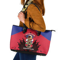 Les Grenadiers Haiti Football Leather Tote Bag 2026 Nou Retounen Red Version - Wonder Print Shop