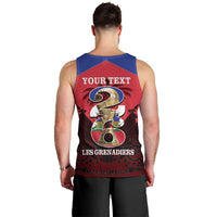 Personalized Les Grenadiers Haiti Football Men Tank Top 2026 Nou Retounen Red Version - Wonder Print Shop