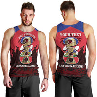 Personalized Les Grenadiers Haiti Football Men Tank Top 2026 Nou Retounen Red Version - Wonder Print Shop