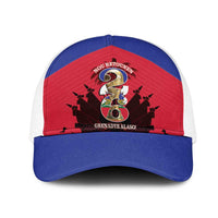 Les Grenadiers Haiti Football Mesh Trucker Cap 2026 Nou Retounen Red Version - Wonder Print Shop
