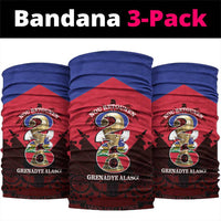 Les Grenadiers Haiti Football Neck Gaiter 2026 Nou Retounen Red Version - Wonder Print Shop