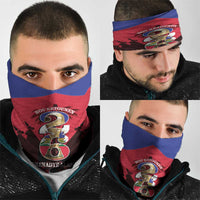 Les Grenadiers Haiti Football Neck Gaiter 2026 Nou Retounen Red Version - Wonder Print Shop