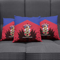 Les Grenadiers Haiti Football Pillow Cover 2026 Nou Retounen Red Version - Wonder Print Shop
