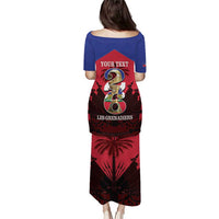 Personalized Les Grenadiers Haiti Football Puletasi 2026 Nou Retounen Red Version - Wonder Print Shop