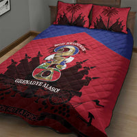 Les Grenadiers Haiti Football Quilt Bed Set 2026 Nou Retounen Red Version - Wonder Print Shop