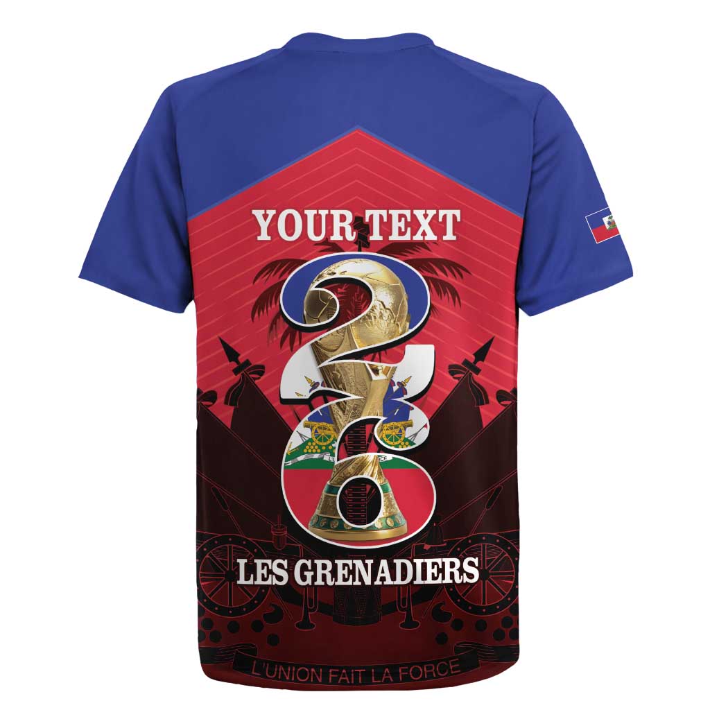 Personalized Les Grenadiers Haiti Football Rugby Jersey 2026 Nou Retounen Red Version - Wonder Print Shop
