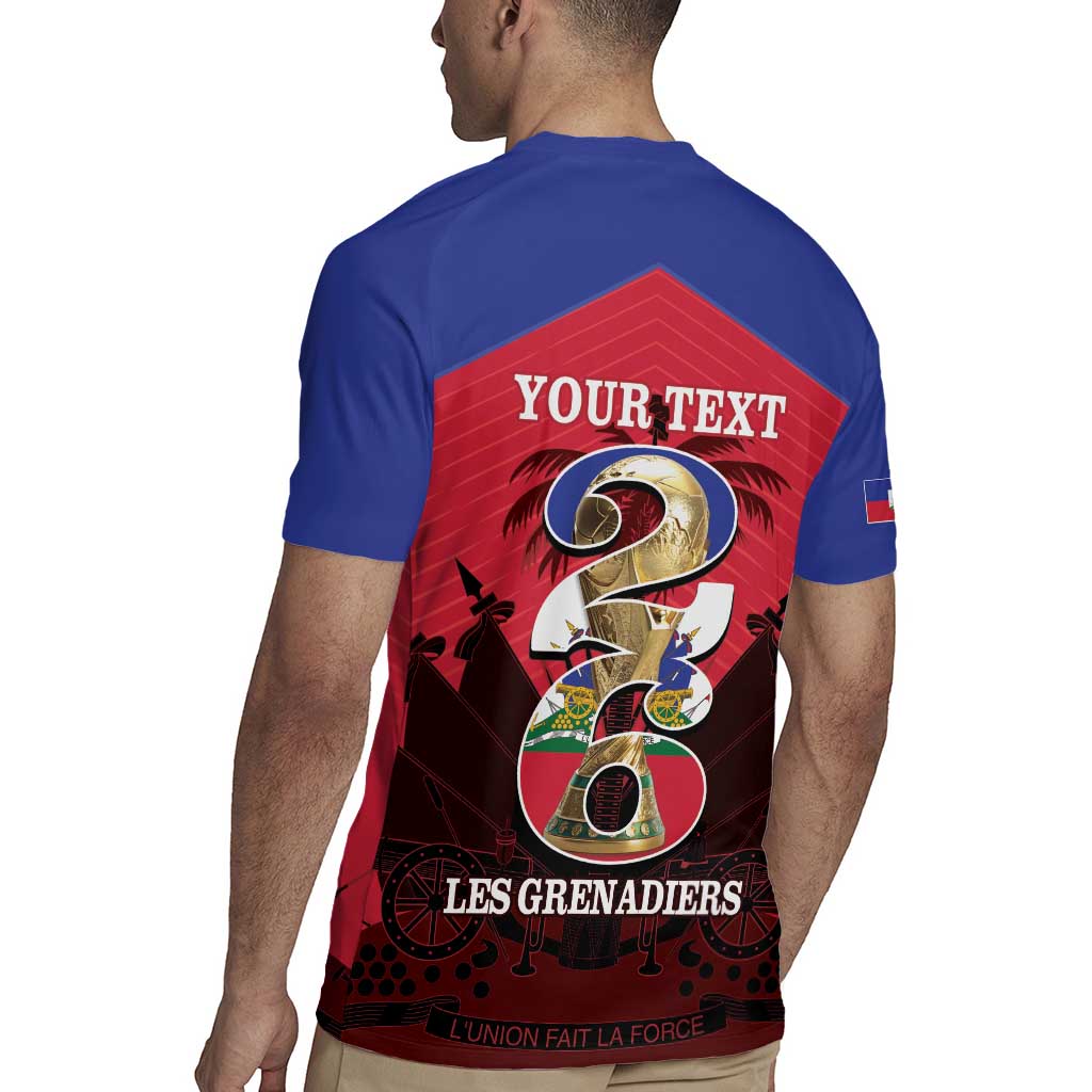 Personalized Les Grenadiers Haiti Football Rugby Jersey 2026 Nou Retounen Red Version - Wonder Print Shop