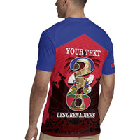 Personalized Les Grenadiers Haiti Football Rugby Jersey 2026 Nou Retounen Red Version - Wonder Print Shop