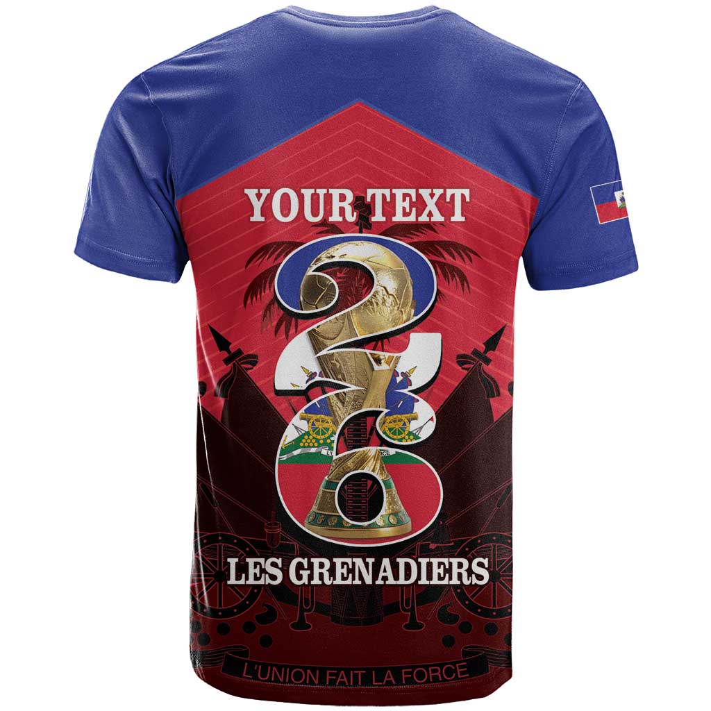 Personalized Les Grenadiers Haiti Football T Shirt 2026 Nou Retounen Red Version - Wonder Print Shop