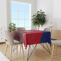Les Grenadiers Haiti Football Tablecloth 2026 Nou Retounen Red Version - Wonder Print Shop