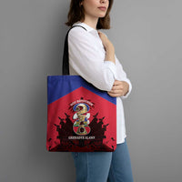 Les Grenadiers Haiti Football Tote Bag 2026 Nou Retounen Red Version - Wonder Print Shop