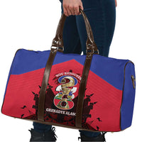 Les Grenadiers Haiti Football Travel Bag 2026 Nou Retounen Red Version - Wonder Print Shop
