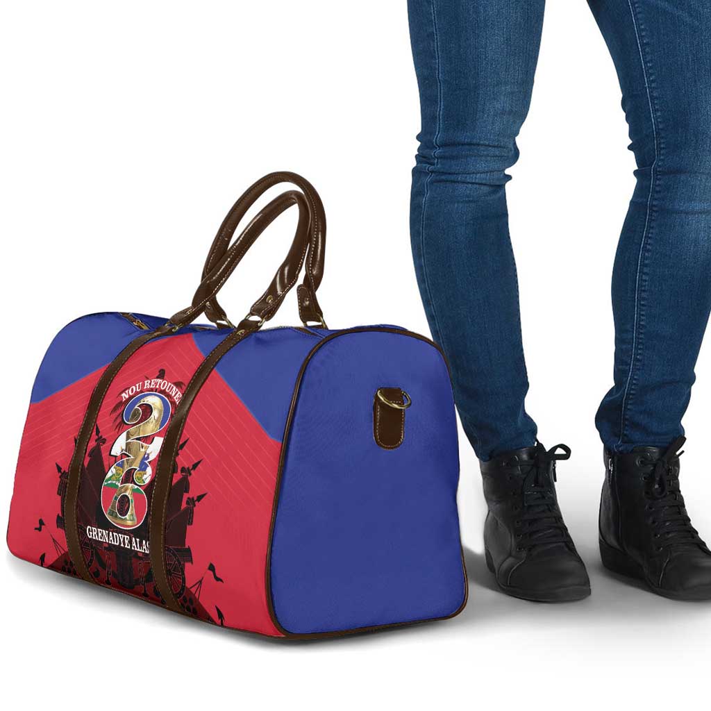Les Grenadiers Haiti Football Travel Bag 2026 Nou Retounen Red Version - Wonder Print Shop