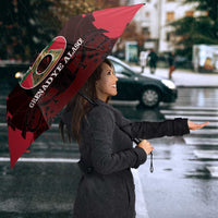 Les Grenadiers Haiti Football Umbrella 2026 Nou Retounen Red Version - Wonder Print Shop